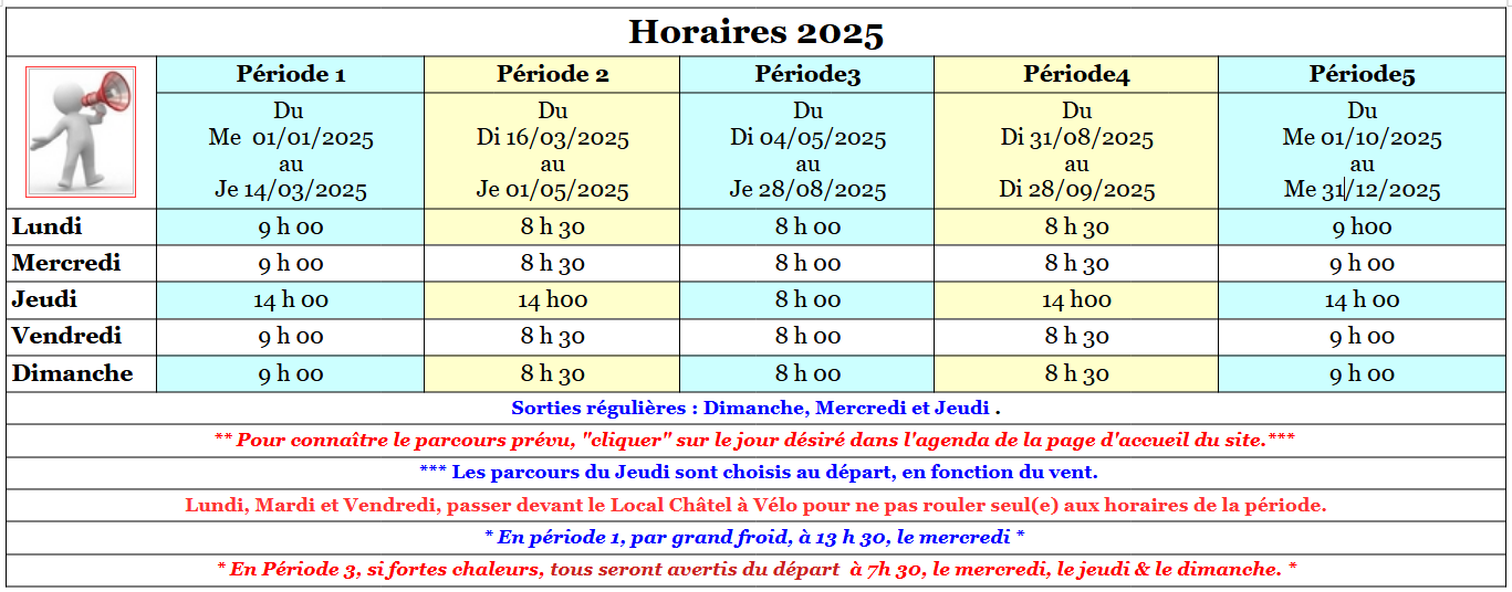 horaire 23
